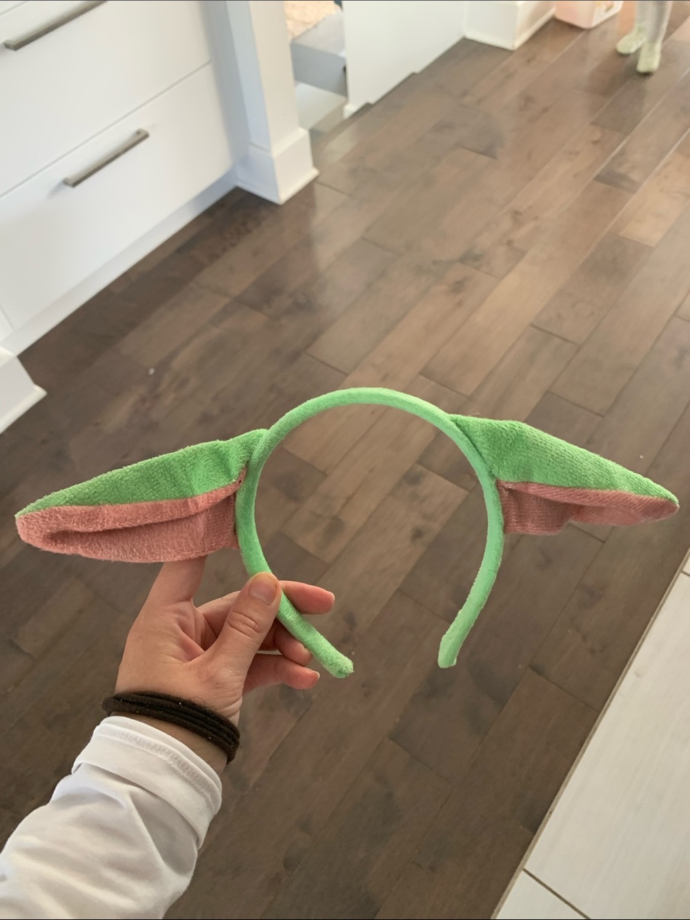 Yoda Plush Green and Pink Ear Headband for Kids - Cute Dress-Up Accessory